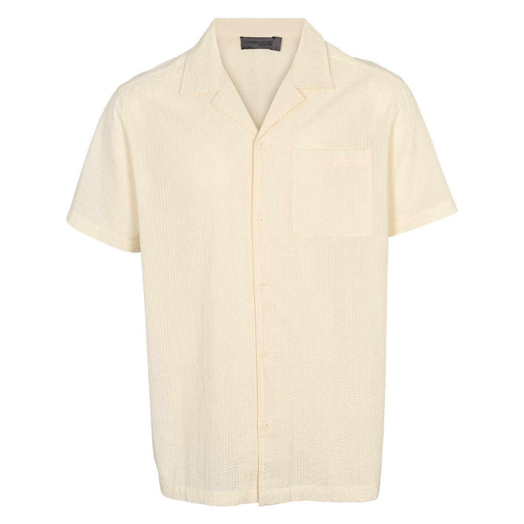 Conservandum SEERSUCKER men's shirt S_S Tee Birch 013090500