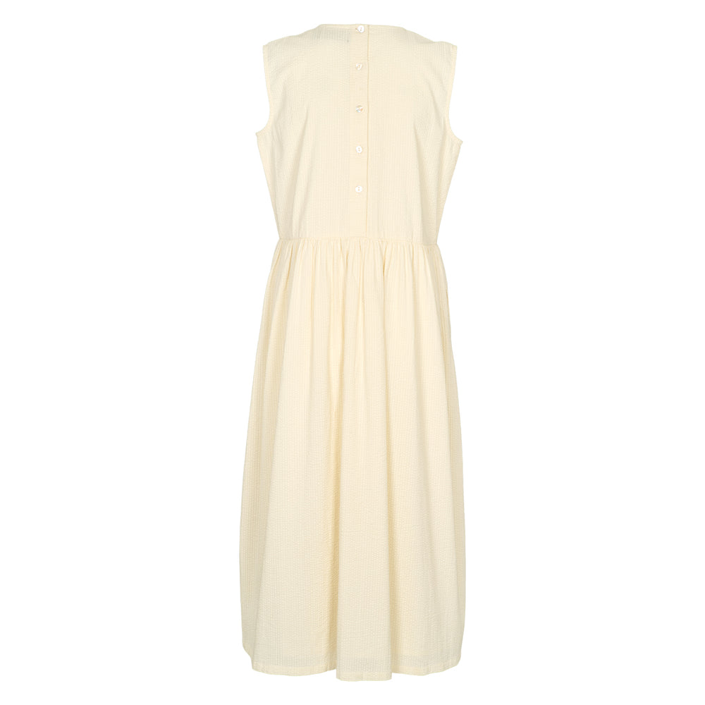 Conservandum SEERSUCKER sleeveless dress Dress Birch 013090500
