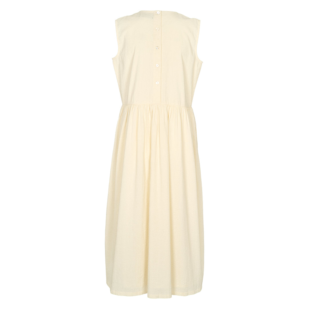 Conservandum SEERSUCKER sleeveless dress Dress Birch 013090500