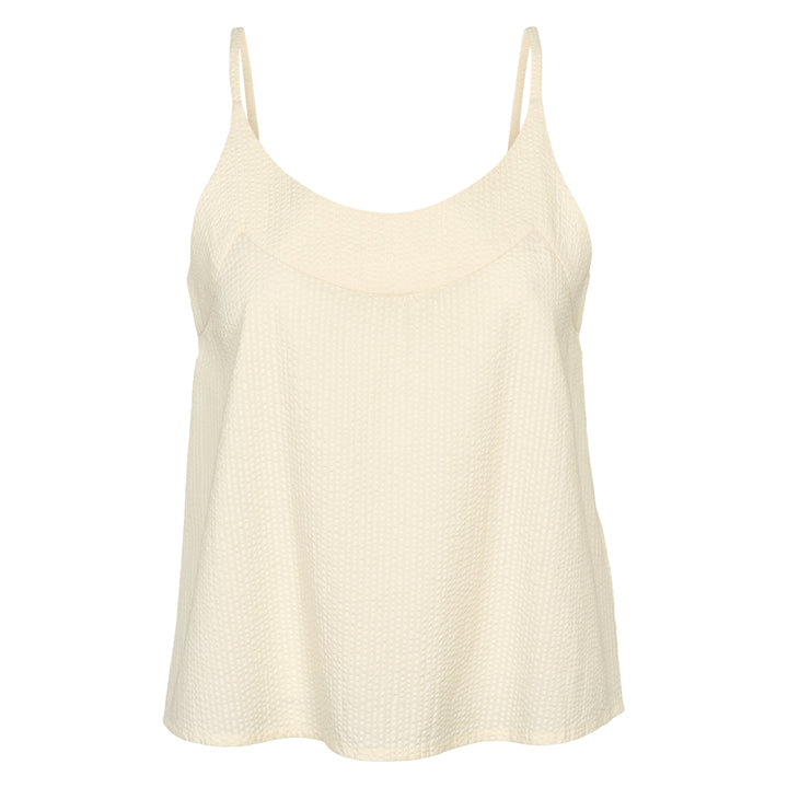 Conservandum SEERSUCKER strap top S_S Tee Birch 013090500