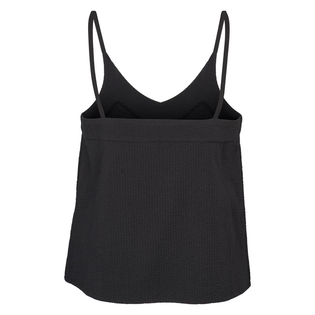 Conservandum SEERSUCKER strap top S_S Tee Black 019400706