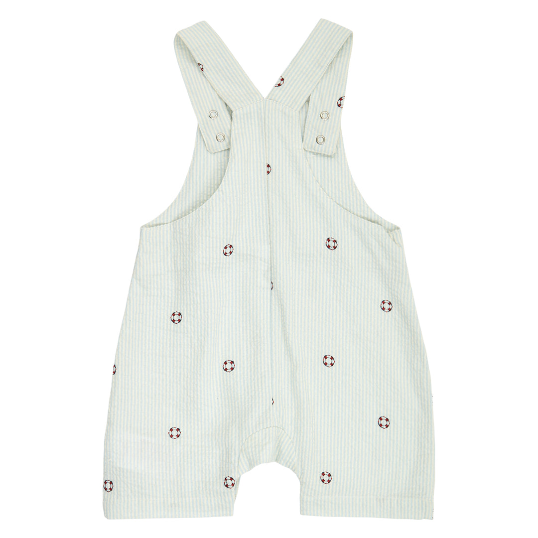 müsli SEERSUCKER stripe overalls Bodystockings Tofu/ Ocean/ Mineral red 690000311