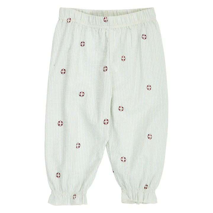 müsli SEERSUCKER stripe volume pants Pants Tofu/ Ocean/ Mineral red 690000311
