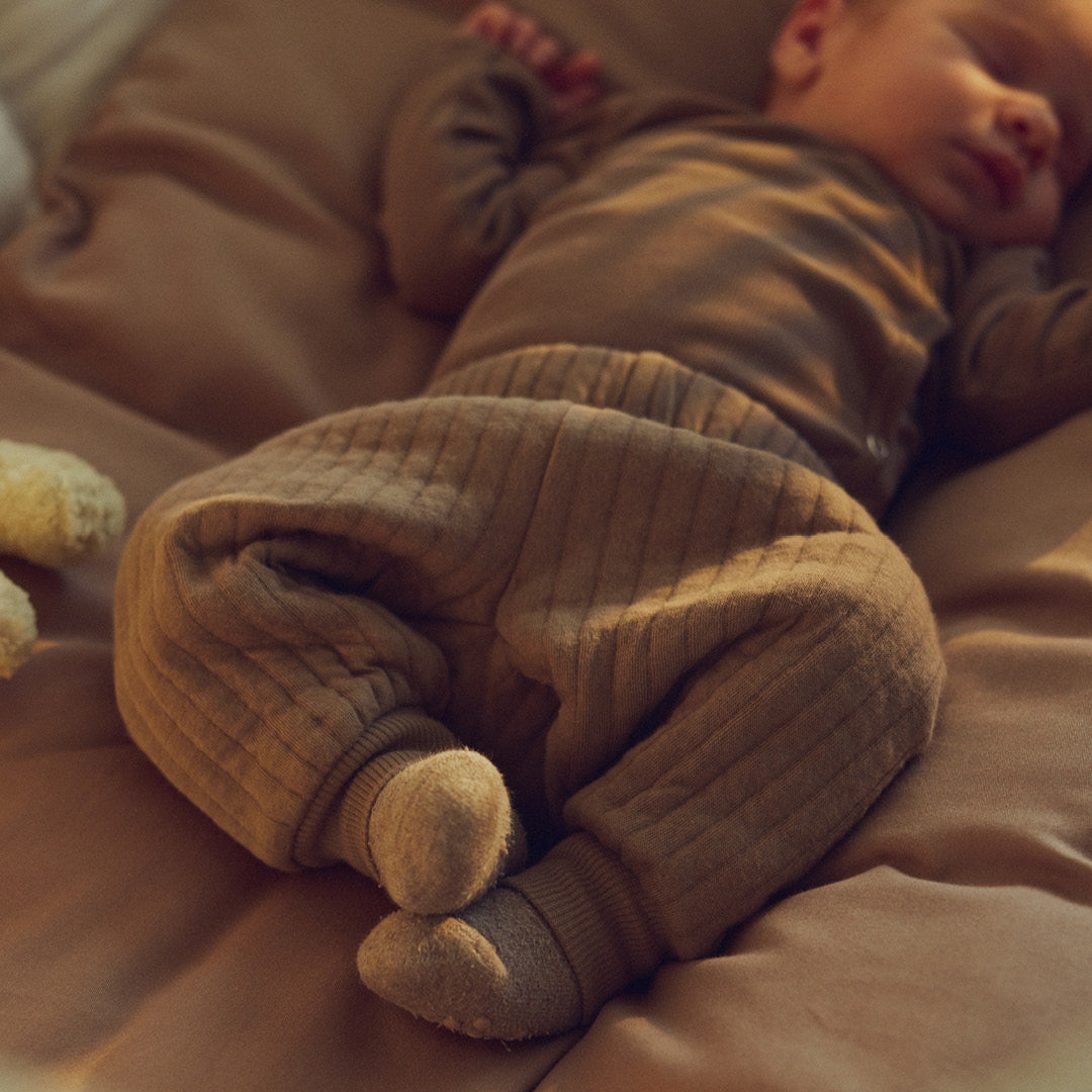 müsli SOLID bed linen -BABY Bed Linen & Blankets Walnut 017080802