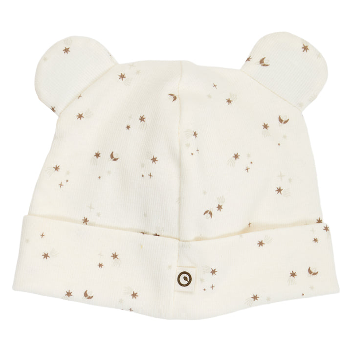 müsli SPARKLE rib bear hat with ears Headwear Balsam cream/ Walnut/ Oat 690000320