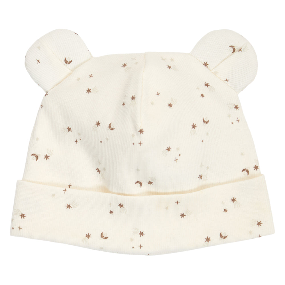 müsli SPARKLE rib bear hat with ears Headwear Balsam cream/ Walnut/ Oat 690000320