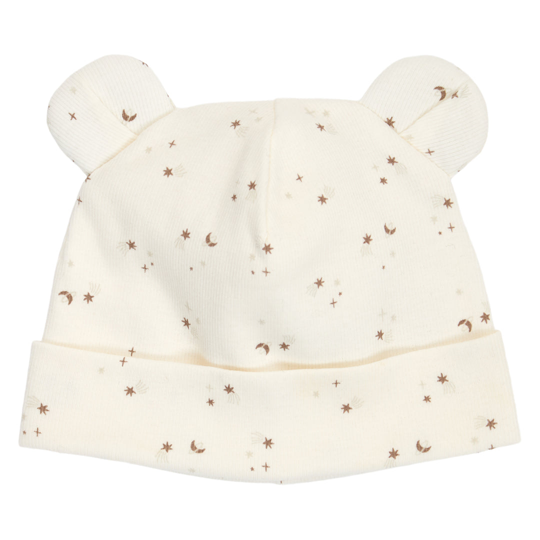 müsli SPARKLE rib bear hat with ears Headwear Balsam cream/ Walnut/ Oat 690000320