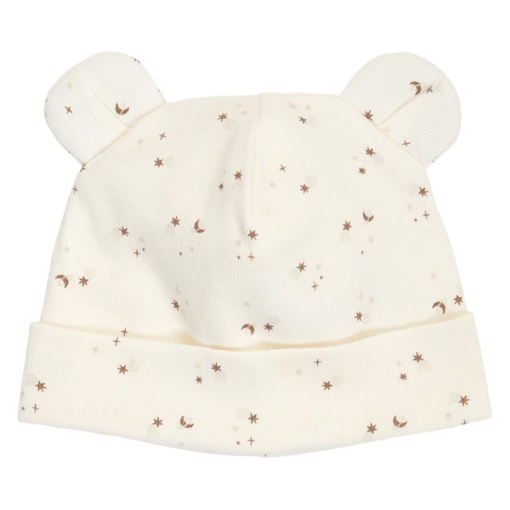 müsli SPARKLE rib bear hat with ears Headwear Balsam cream/ Walnut/ Oat 690000320