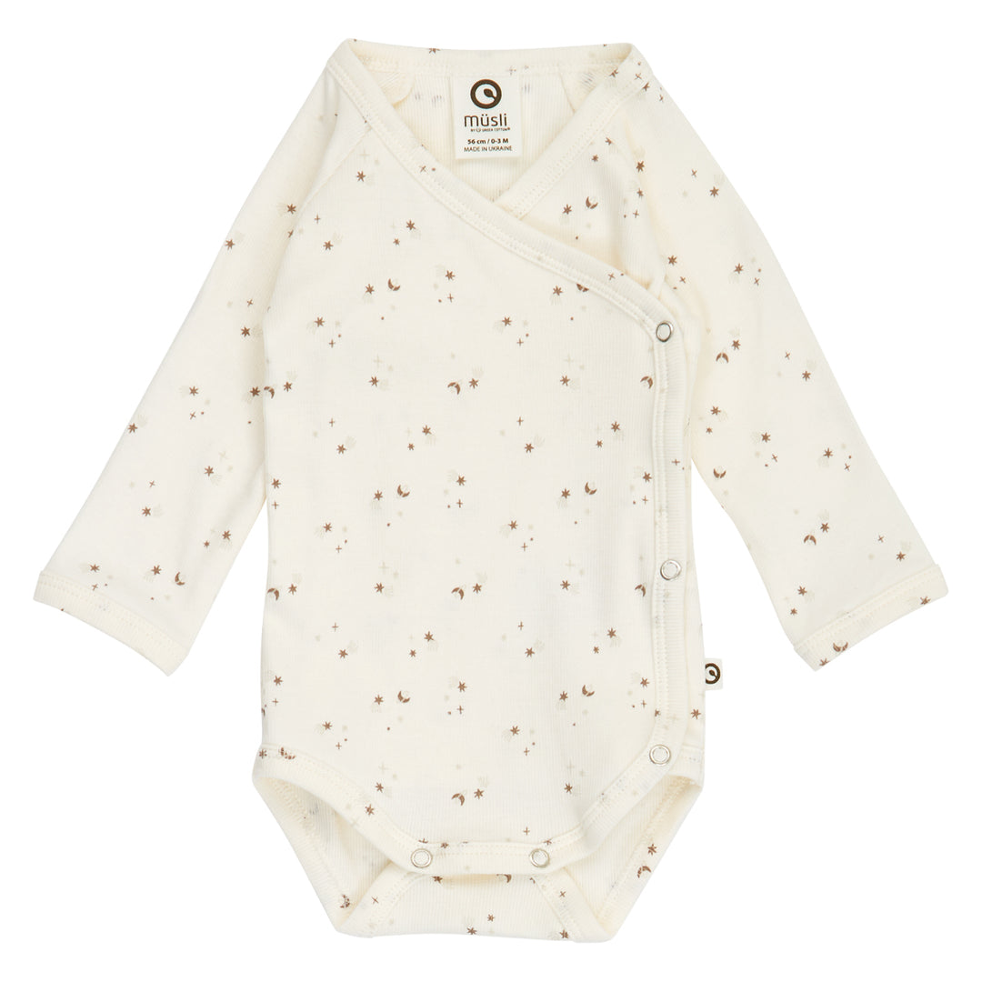 müsli SPARKLE rib body with cross closure Bodystockings Balsam cream/ Walnut/ Oat 690000320