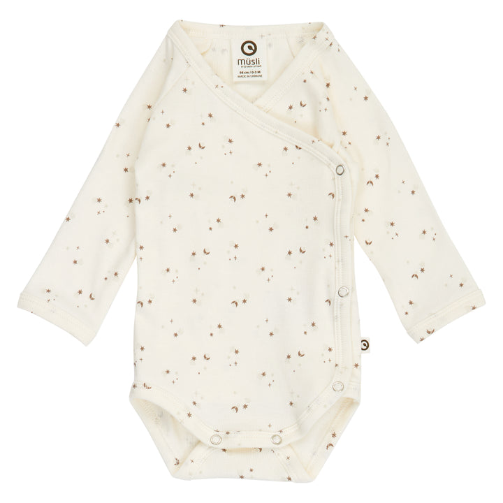 müsli SPARKLE rib body with cross closure Bodystockings Balsam cream/ Walnut/ Oat 690000320