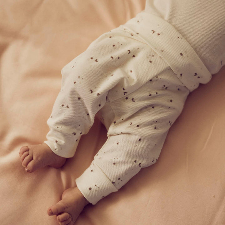 müsli SPARKLE rib pants with stars Pants Balsam cream/ Walnut/ Oat 690000320