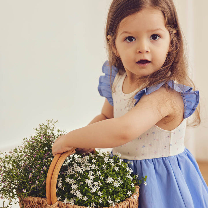 müsli SPRING bubble dress Dress Tofu/ Nectar/ shell blue 690000313