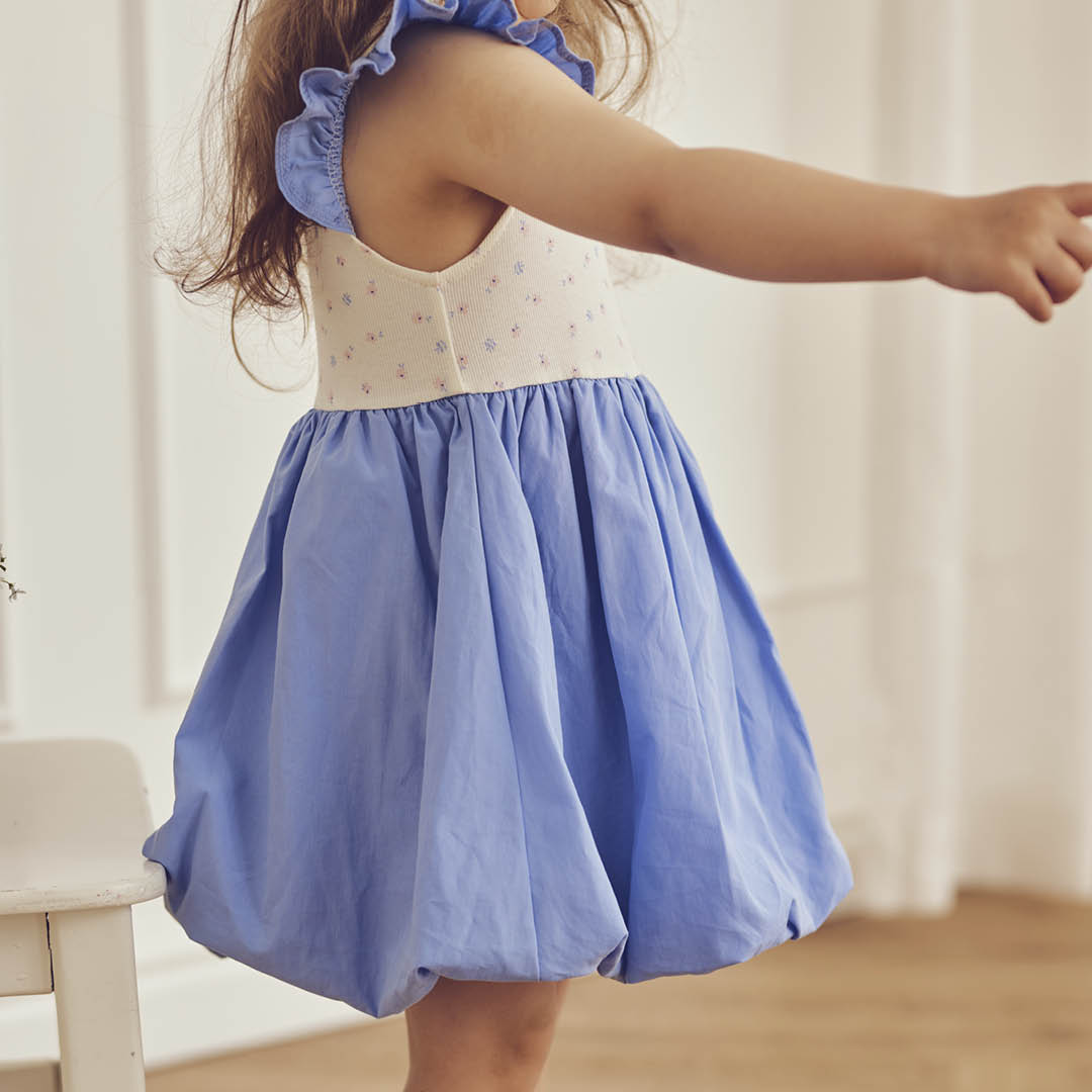 müsli SPRING bubble dress Dress Tofu/ Nectar/ shell blue 690000313