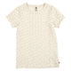 müsli SPRING floral printet rib top S_S Tee Tofu/ Nectar/ shell blue 690000313