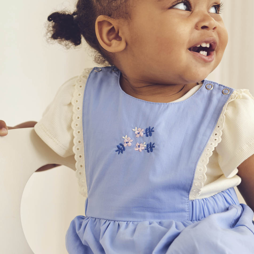 müsli SPRING pinafore dress Dress Shell blue 016392901