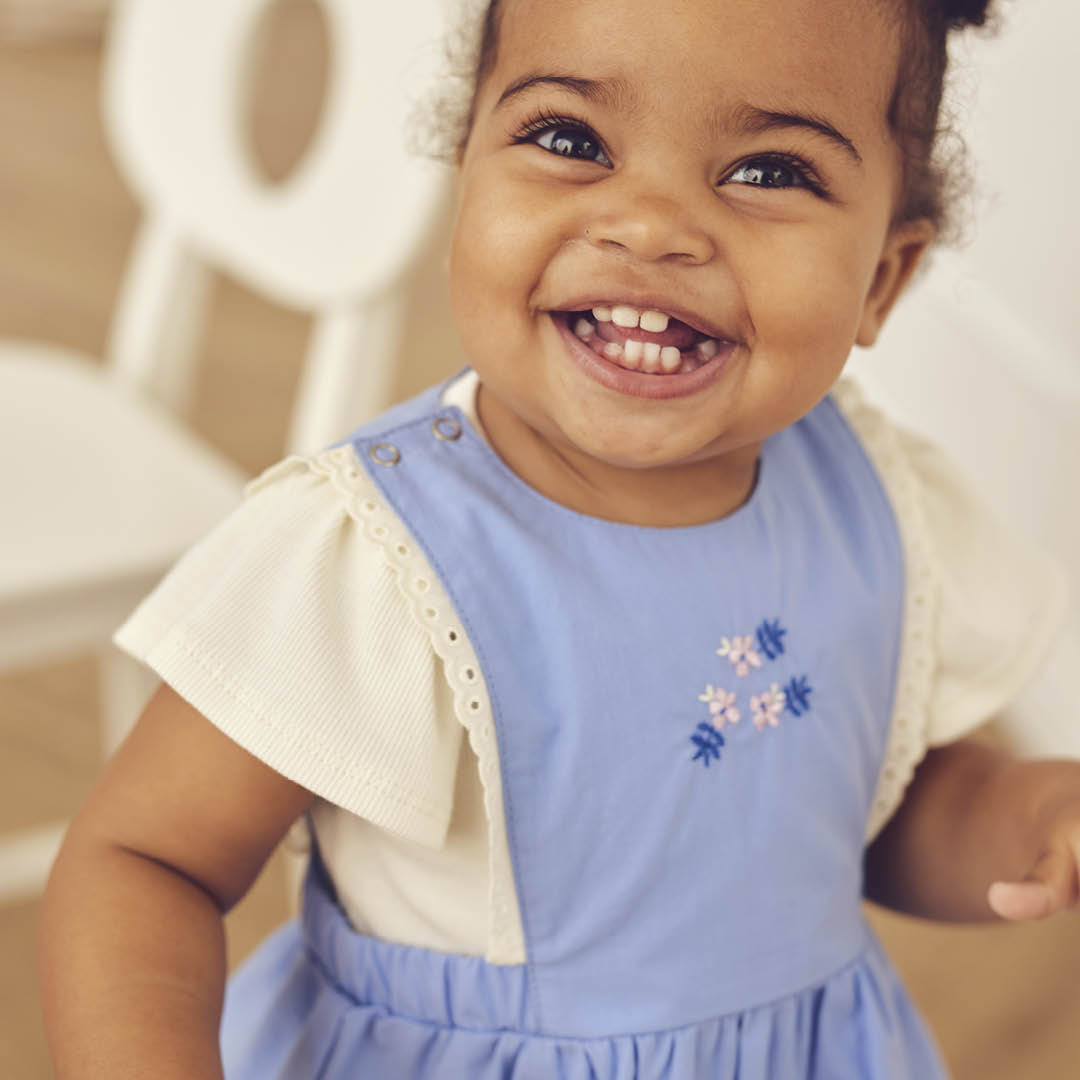 müsli SPRING pinafore dress Dress Shell blue 016392901