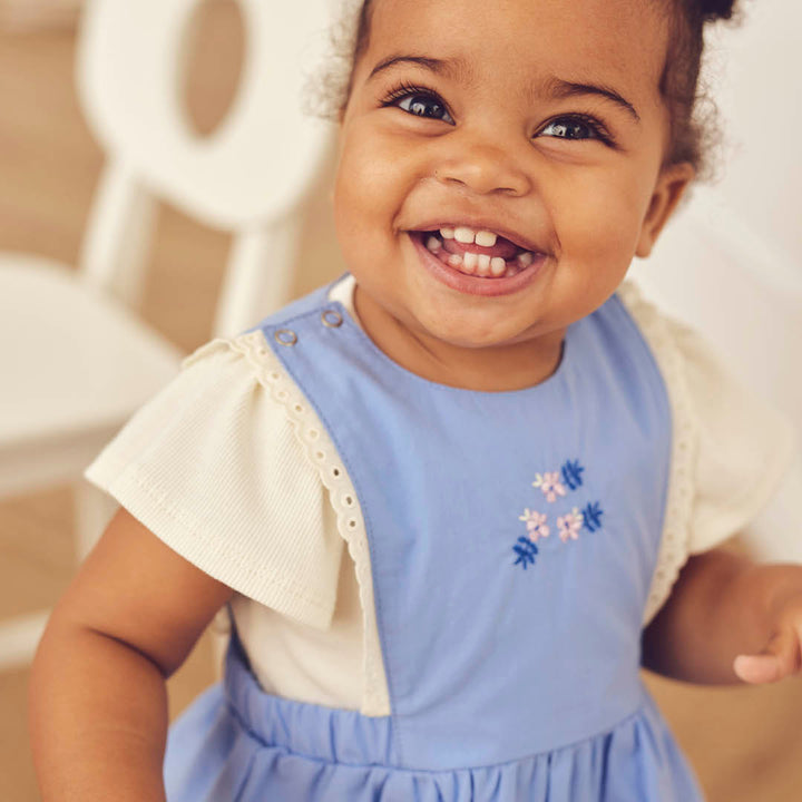 müsli SPRING pinafore dress Dress Shell blue 016392901