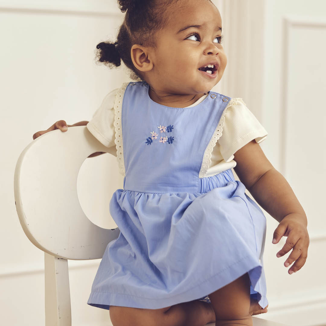 müsli SPRING pinafore dress Dress Shell blue 016392901