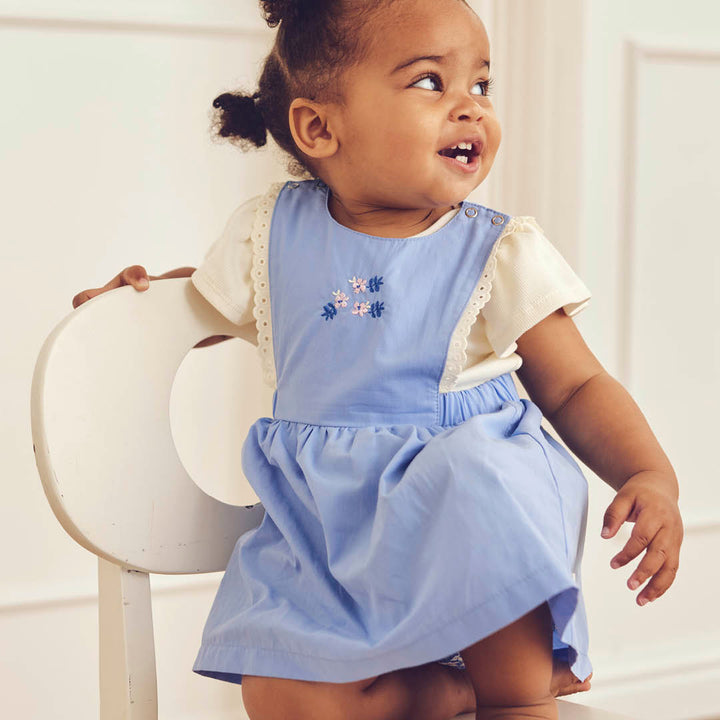 müsli SPRING pinafore dress Dress Shell blue 016392901