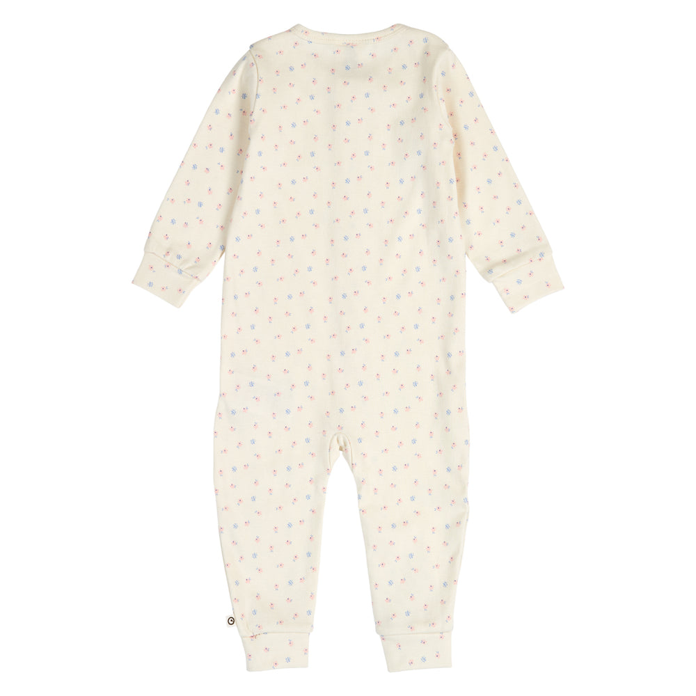 müsli SPRING rib floral bodysuit Bodystockings Tofu/ Nectar/ shell blue 690000313