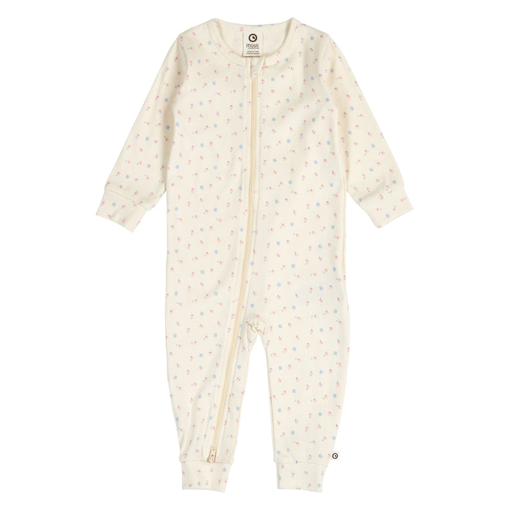 müsli SPRING rib floral bodysuit Bodystockings Tofu/ Nectar/ shell blue 690000313