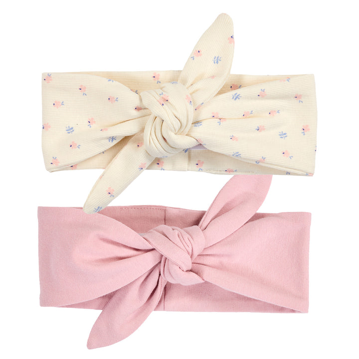 müsli SPRING rib floral headband 2-pack Headwear Tofu/ Nectar/ shell blue 690000313