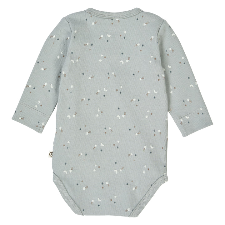 müsli STARS rib body with cross closure Bodystockings Jasmin blue/ Walnut/ Stormy blue 690000271
