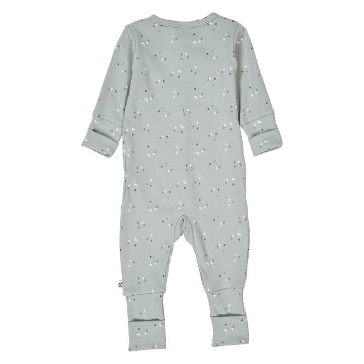 müsli STARS rib bodysuit with feet Bodystockings Jasmin blue/ Walnut/ Stormy blue 690000271