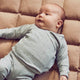 müsli STARS rib cardigan with cross closure L_S Tee Jasmin blue/ Walnut/ Stormy blue 690000271