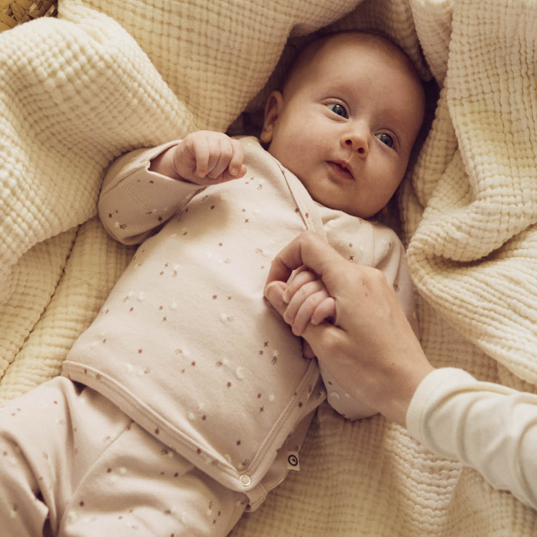 müsli STARS rib cardigan with cross closure L_S Tee Nightingale/ Walnut/ Daydream 690000270