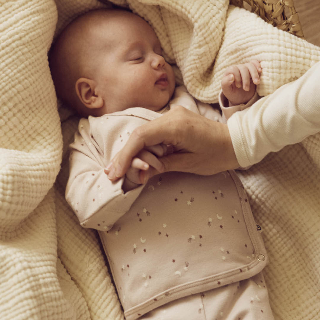 müsli STARS rib cardigan with cross closure L_S Tee Nightingale/ Walnut/ Daydream 690000270