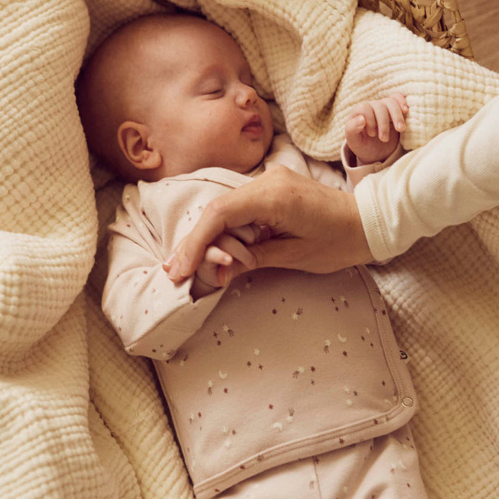 müsli STARS rib cardigan with cross closure L_S Tee Nightingale/ Walnut/ Daydream 690000270