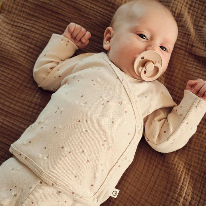 müsli STARS rib cardigan with cross closure L_S Tee Nightingale/ Walnut/ Daydream 690000270