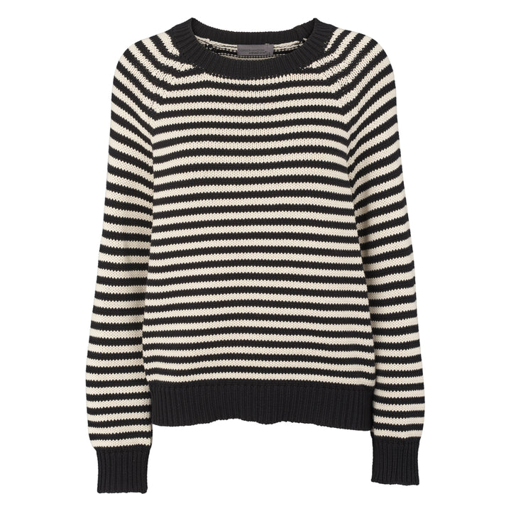 Conservandum STRIPE KNIT sweater Sweatshirt Black 019400706
