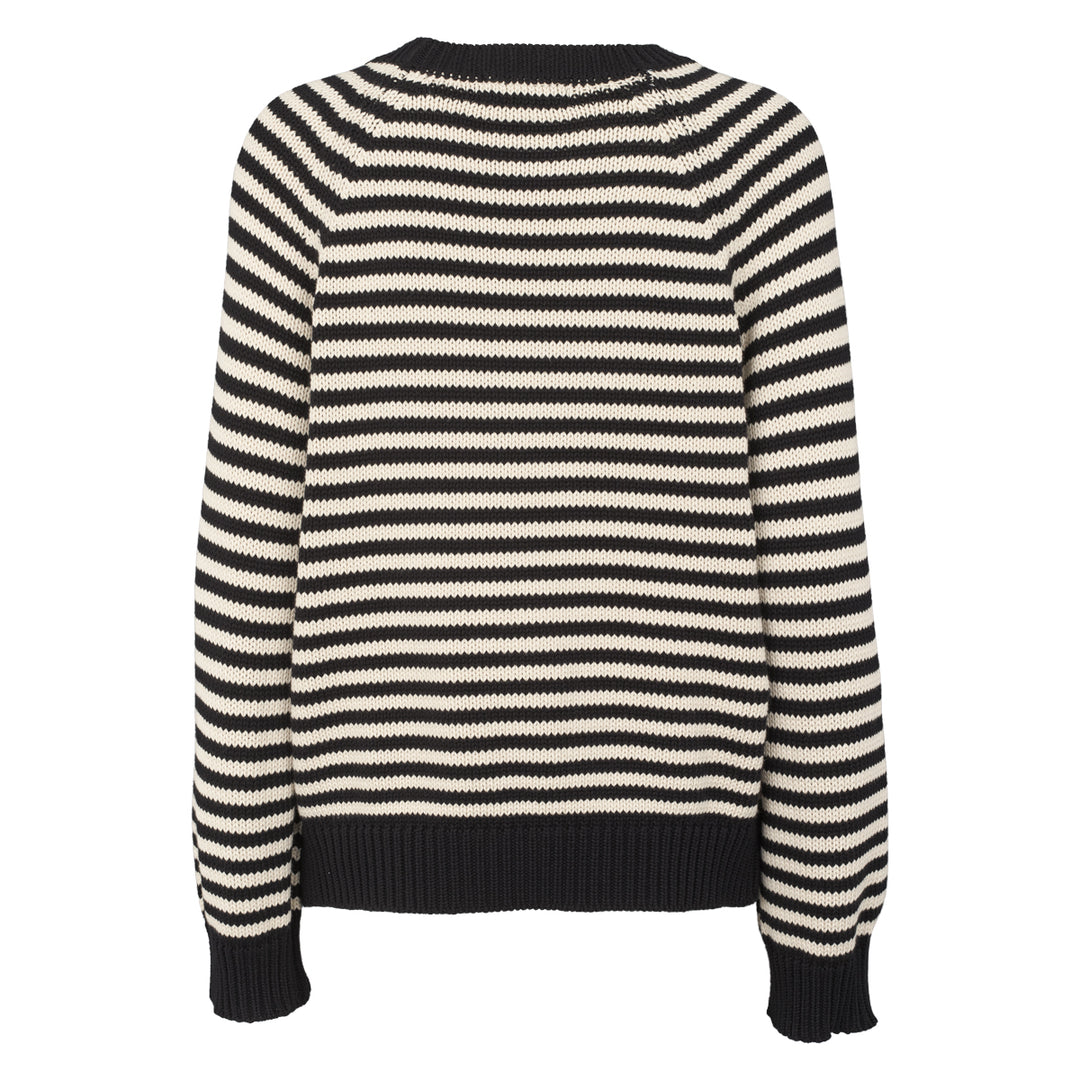 Conservandum STRIPE KNIT sweater Sweatshirt Black 019400706