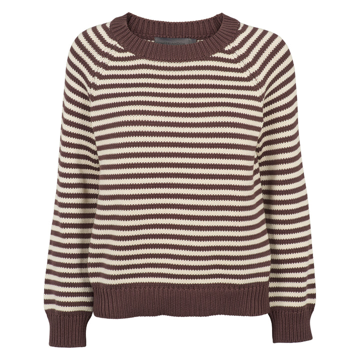 Conservandum STRIPE KNIT sweater Sweatshirt French Roast 019101200