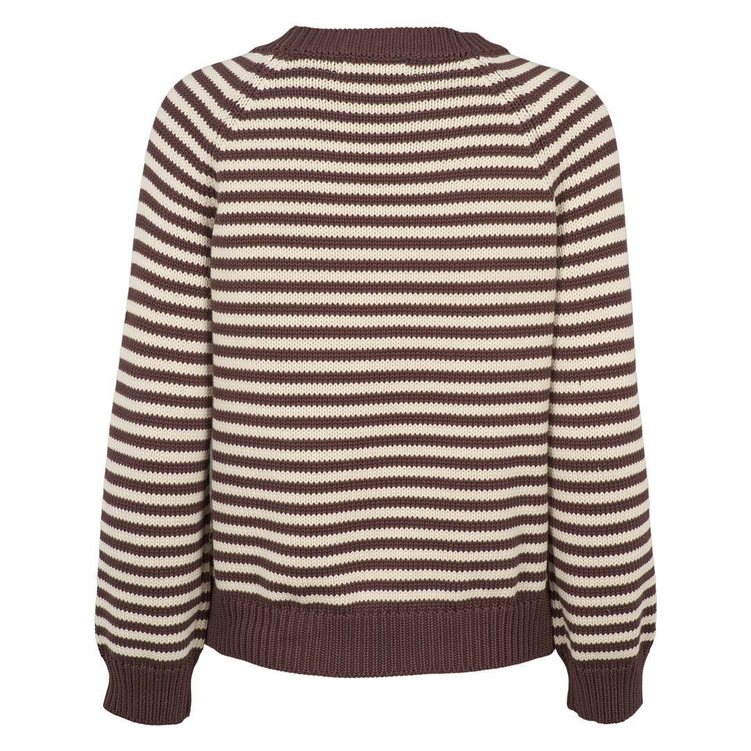 Conservandum STRIPE KNIT sweater Sweatshirt French Roast 019101200