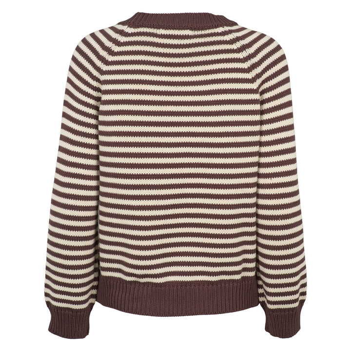 Conservandum STRIPE KNIT sweater Sweatshirt French Roast 019101200