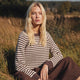 Conservandum STRIPE KNIT sweater Sweatshirt French Roast 019101200