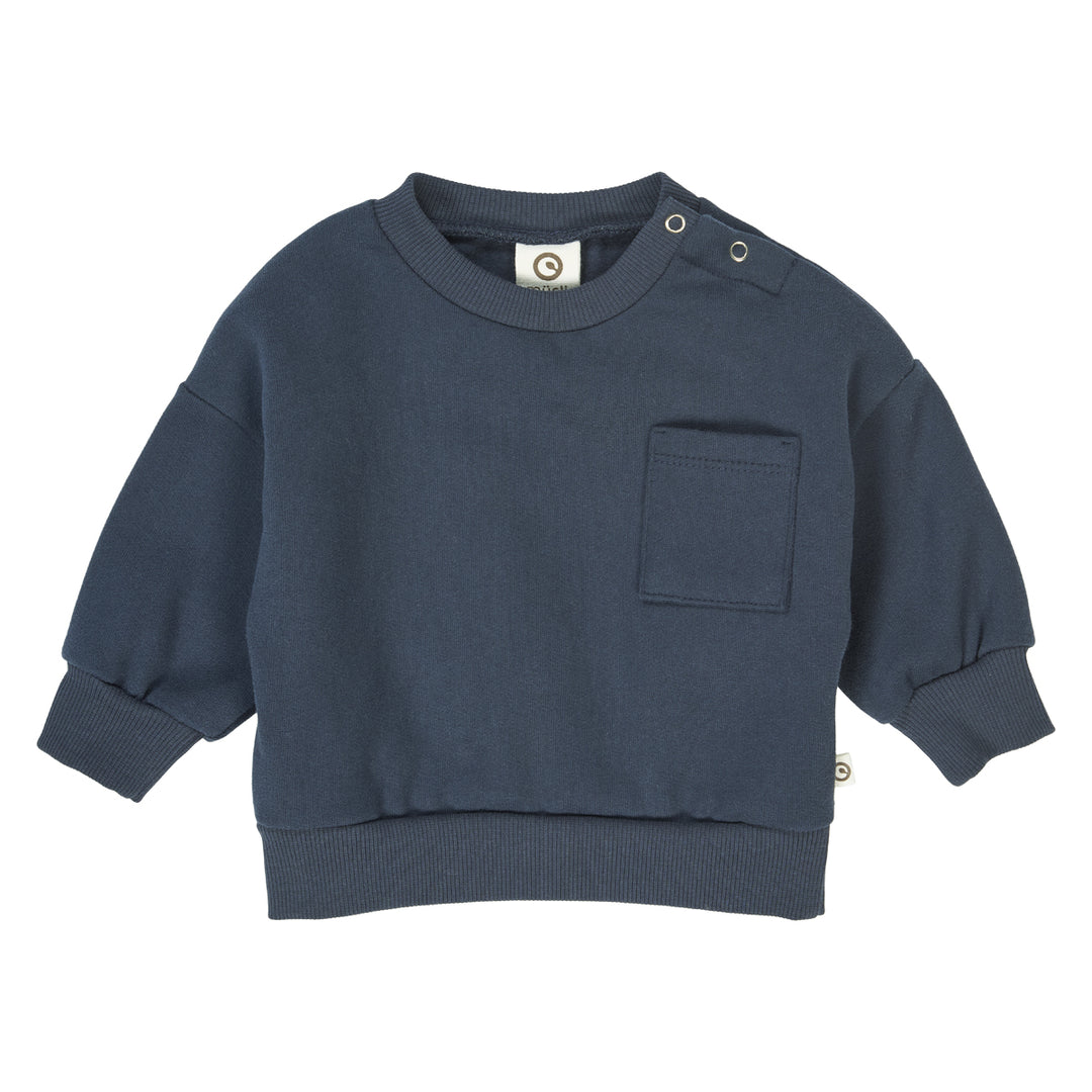 müsli SWEAT pocket sweatshirt L_S Tee Night blue 019402301