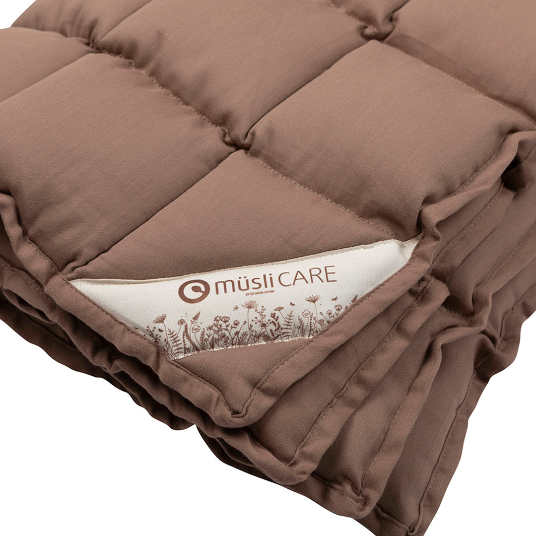 müsli Satin woven kapok duvet - JUNIOR 100x140 cm Bed Linen & Blankets Walnut 017080802