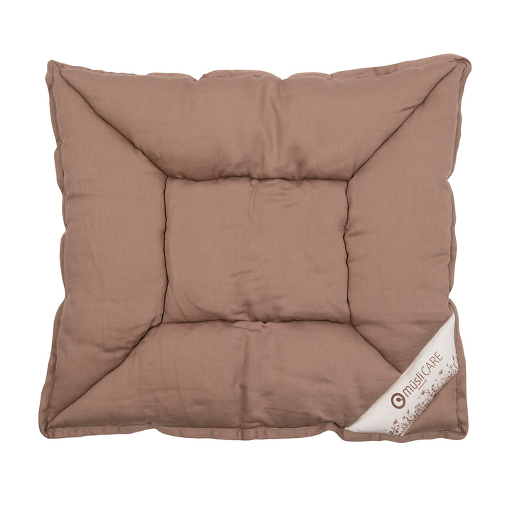 müsli Satin woven kapok pillow 45x40 cm Bed Linen & Blankets Walnut 017080802