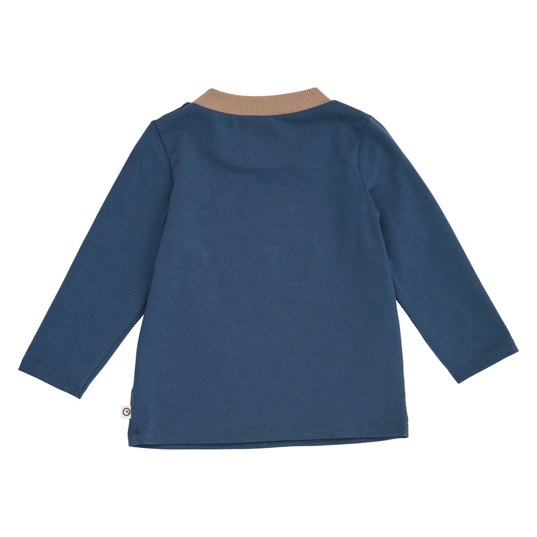müsli Storybook Applique L/S T Baby L_S Tee Navy 019403101