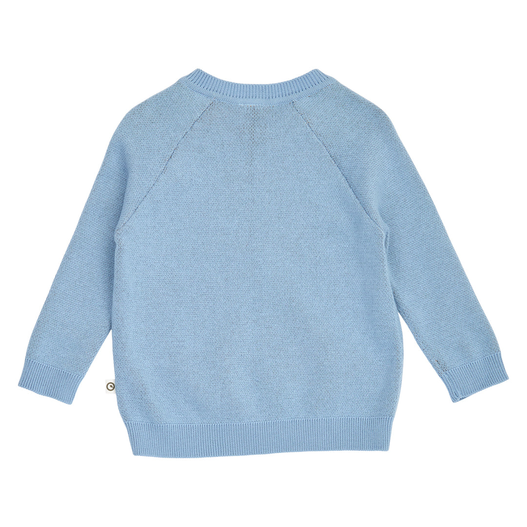 müsli Storybook Knit Jacquard Sweater Baby L_S Tee Soft blue 016401601
