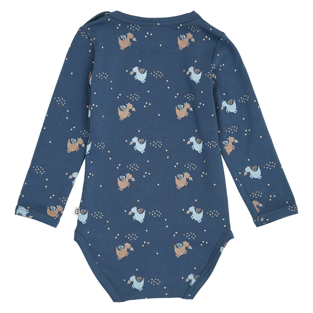 müsli Storybook L/S Body Bodystockings Navy/ Soft blue/ Walnut 690000336