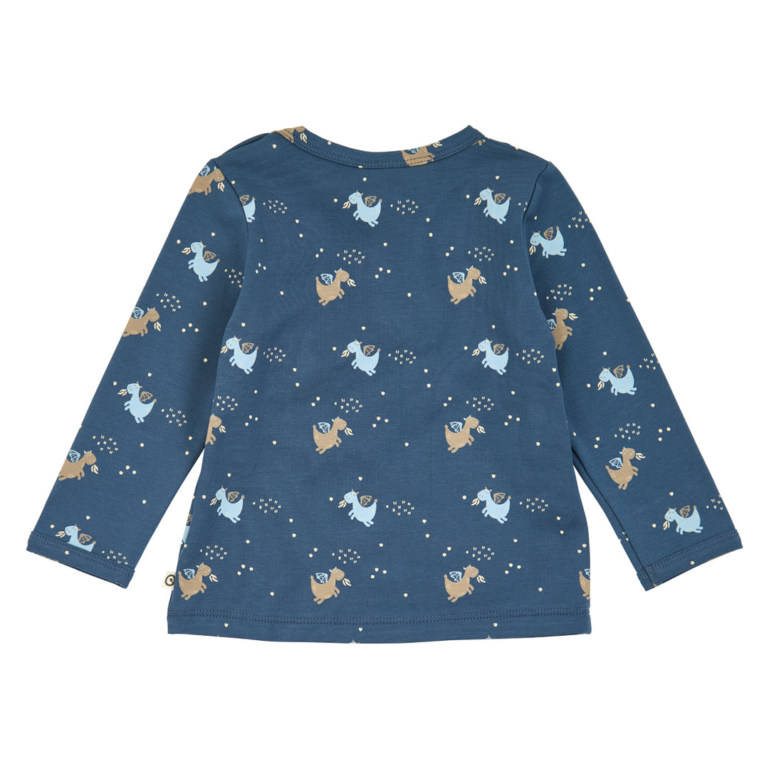 müsli Storybook L/S T Baby L_S Tee Navy/ Soft blue/ Walnut 690000336