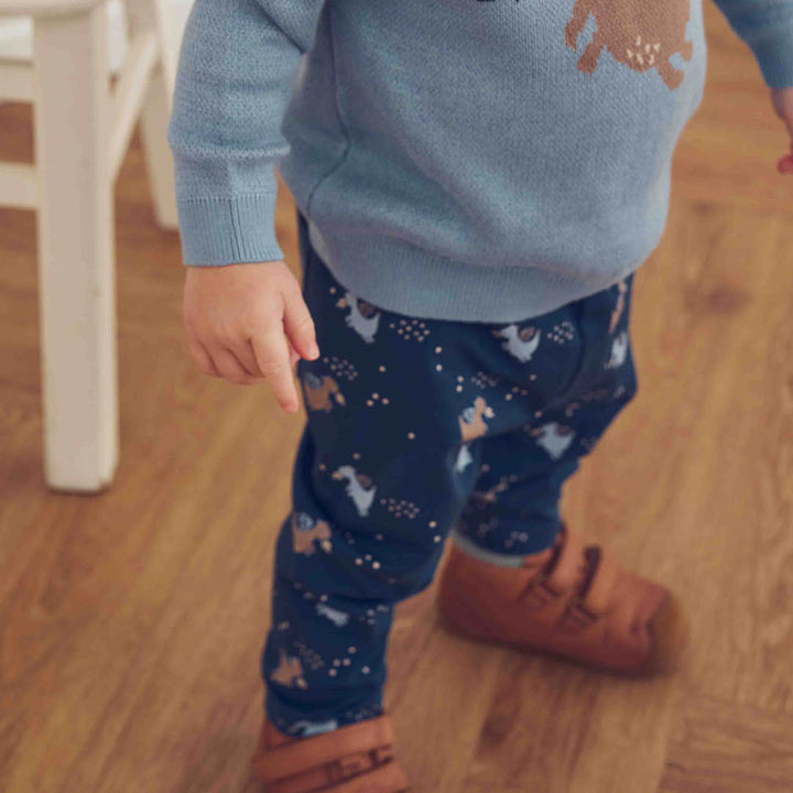 müsli Storybook Pants Baby Pants Navy/ Soft blue/ Walnut 690000336