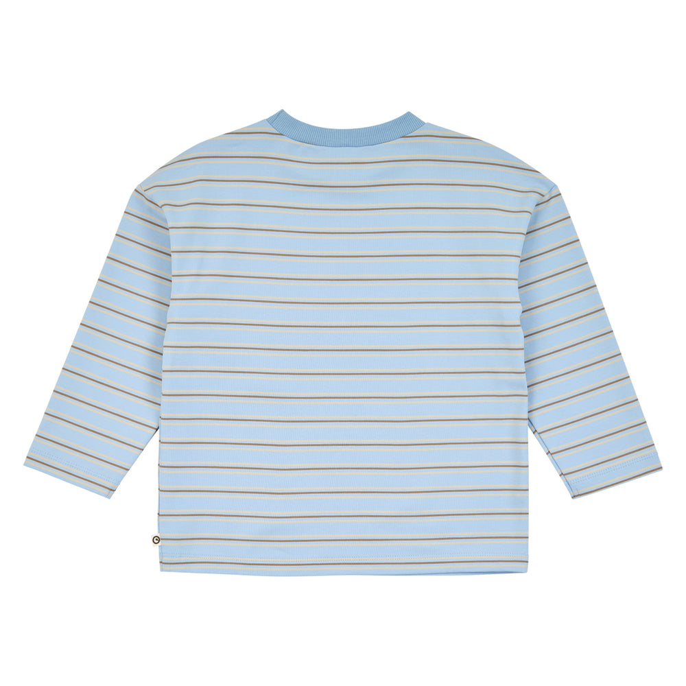 müsli Stripe L/S T L_S Tee Soft blue/ Walnut/ Oak 690000332