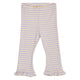 müsli Stripe Rib Frill Flared Pants Baby Pants Oak/ Mauve 690000345
