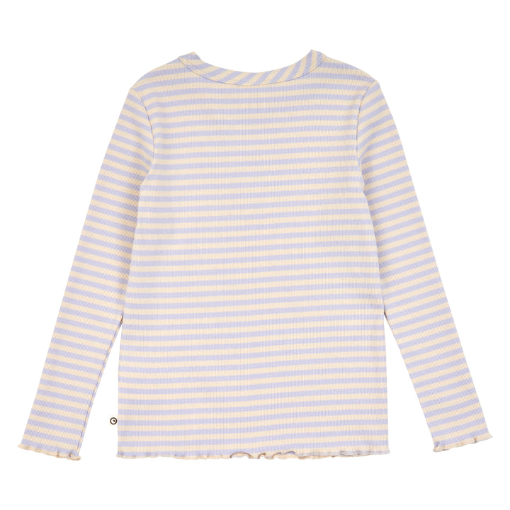 müsli Stripe Rib L/S T L_S Tee Oak/ Mauve 690000345